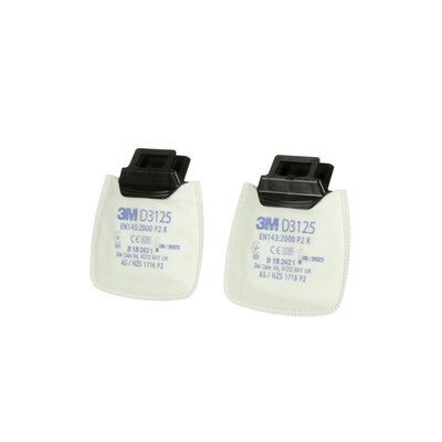 3M SECURE CLICK FILTR PRZECIWPYŁOWY P2 R D3125, 80 SZT./KARTON