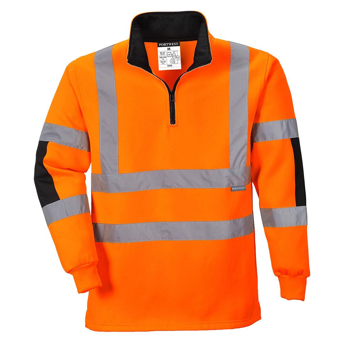 PORTWEST B308 BLUZA OSTRZEGAWCZA XENON RUGBY; POMARAŃCZOWY