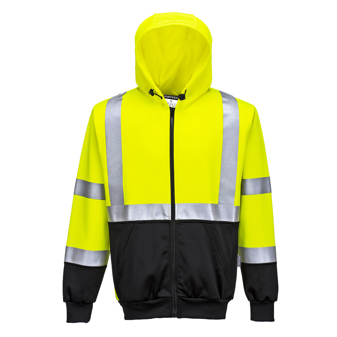 PORTWEST B315 BLUZA OSTRZEGAWCZA DWUKOLOROWA Z KAPTUREM; ŻÓŁTY/CZARNY
