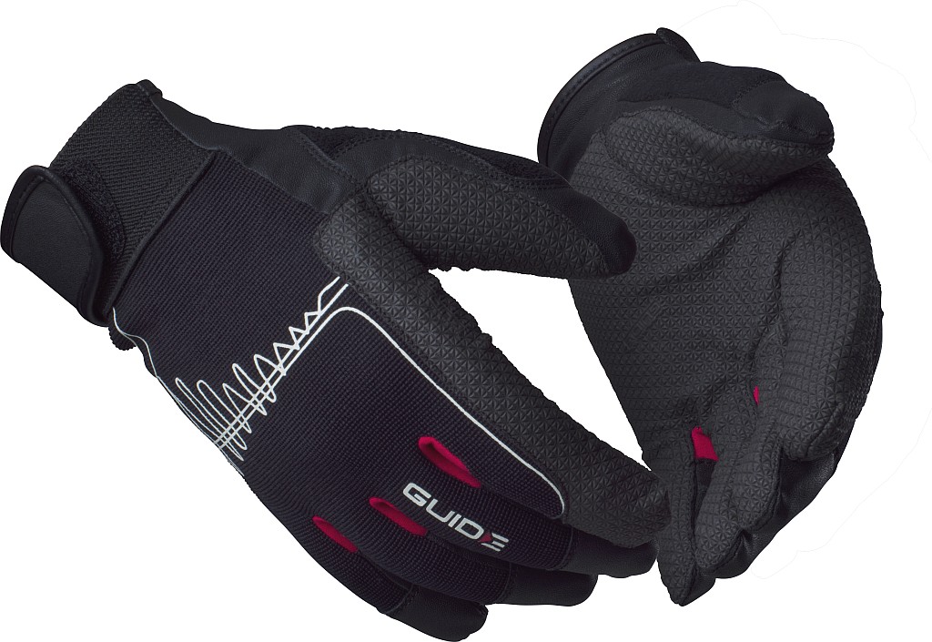 RĘKAWICE ANTYWIBRACYJNE GUIDE VIBRO® 8010; CAT. II; EN 388:2016 2112X; EN ISO 10819:2013/A1:2019