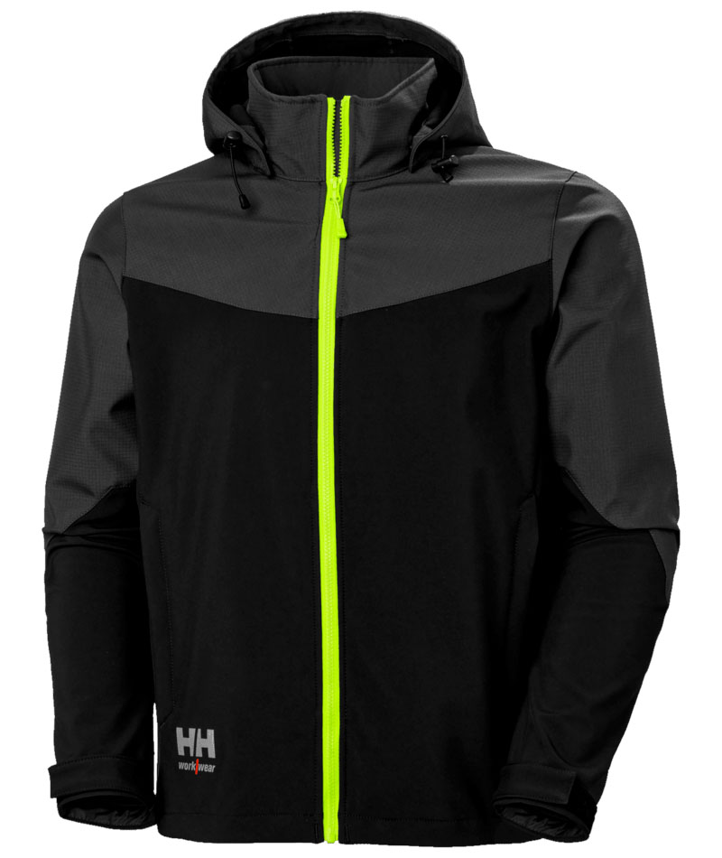 KURTKA SOFTSHELL HELLY HANSEN OXFORD H.; CZARNY-SZARY