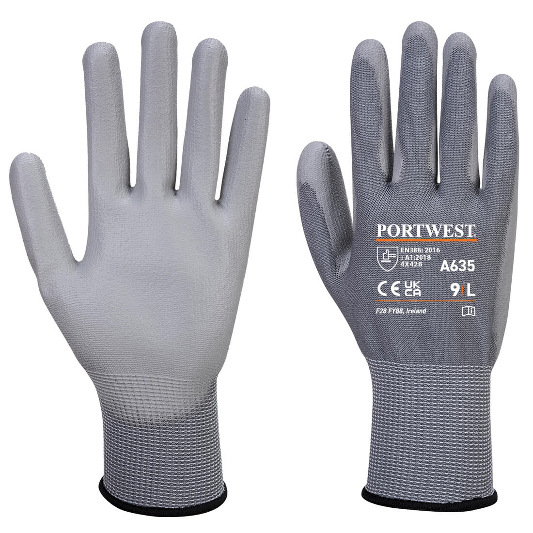 PORTWEST A635 RĘKAWICA ANTYPRZECIĘCIOWA ECO-CUT; SZARY