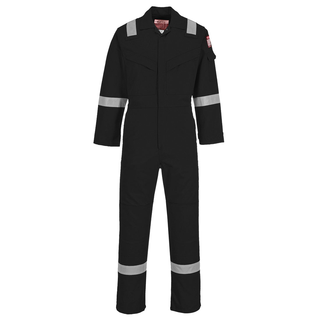 PORTWEST FR21 SUPER LEKKI, ANTYELEKTROSTATYCZNY KOMBINEZON 210G; CZARNY