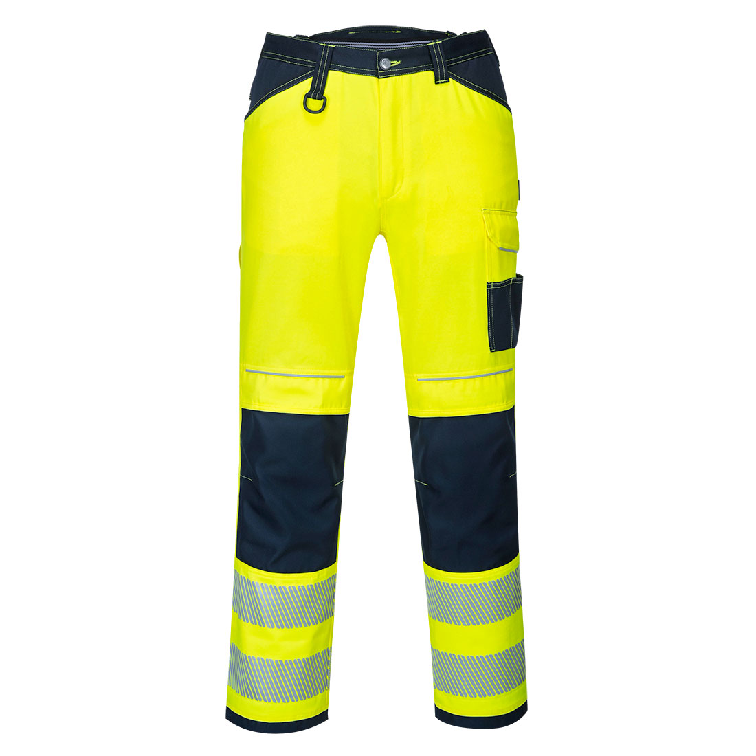 PORTWEST PW340 SPODNIE ROBOCZE OSTRZEGAWCZE PW3; ŻÓŁTY/GRANATOWY