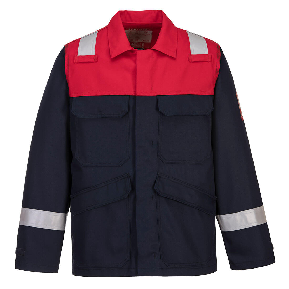 PORTWEST FR55 BLUZA TRUDNOPALNA BIZFLAME WORK; GRANATOWY