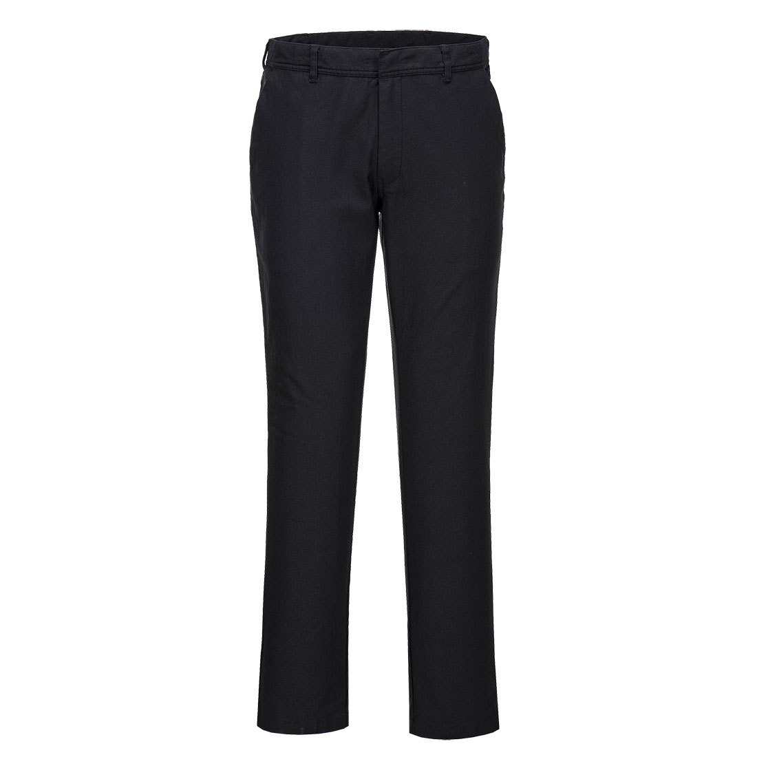 PORTWEST S232 ELASTYCZNE SPODNIE ROBOCZE CHINO SLIM; CZARNY