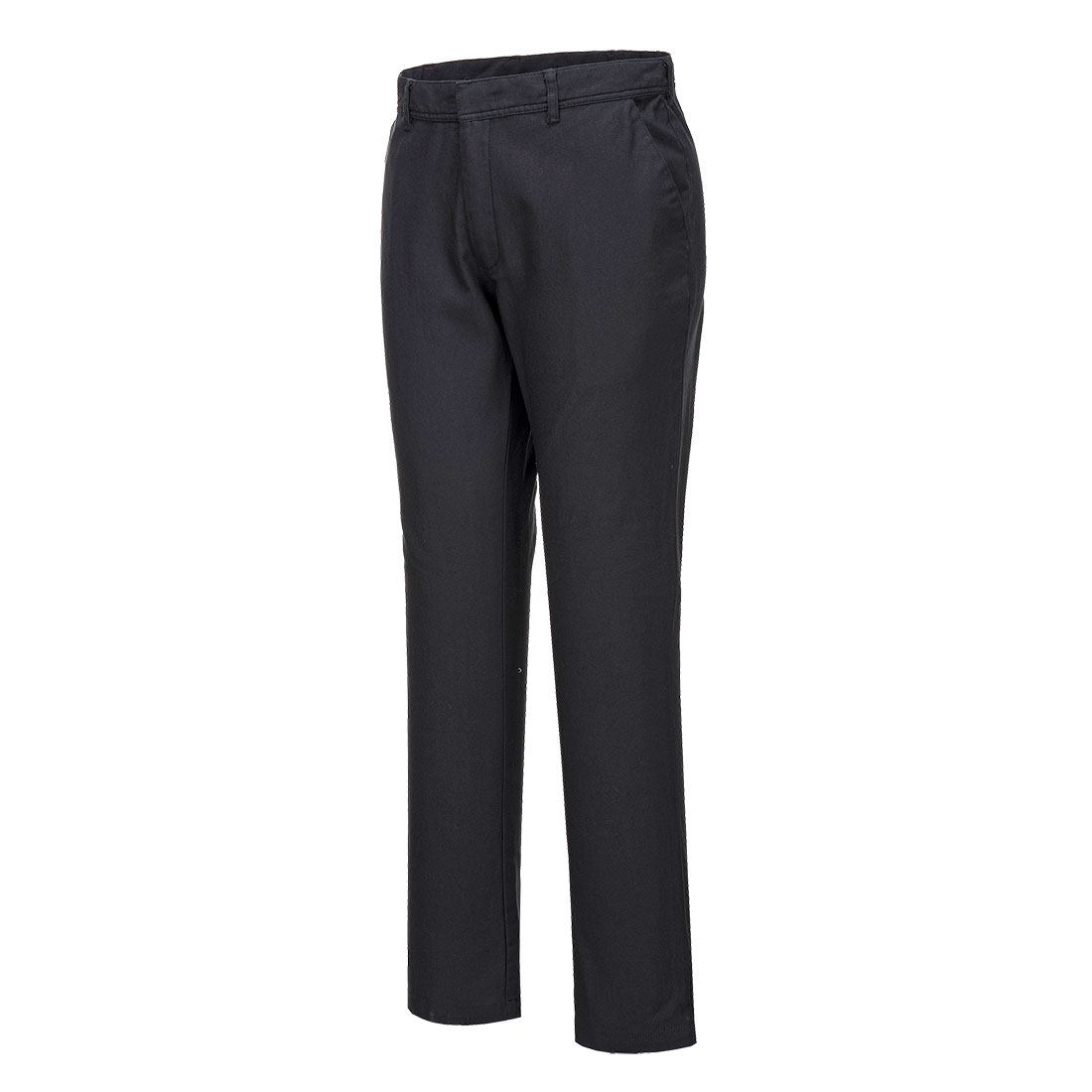 PORTWEST S232 ELASTYCZNE SPODNIE ROBOCZE CHINO SLIM; CZARNY