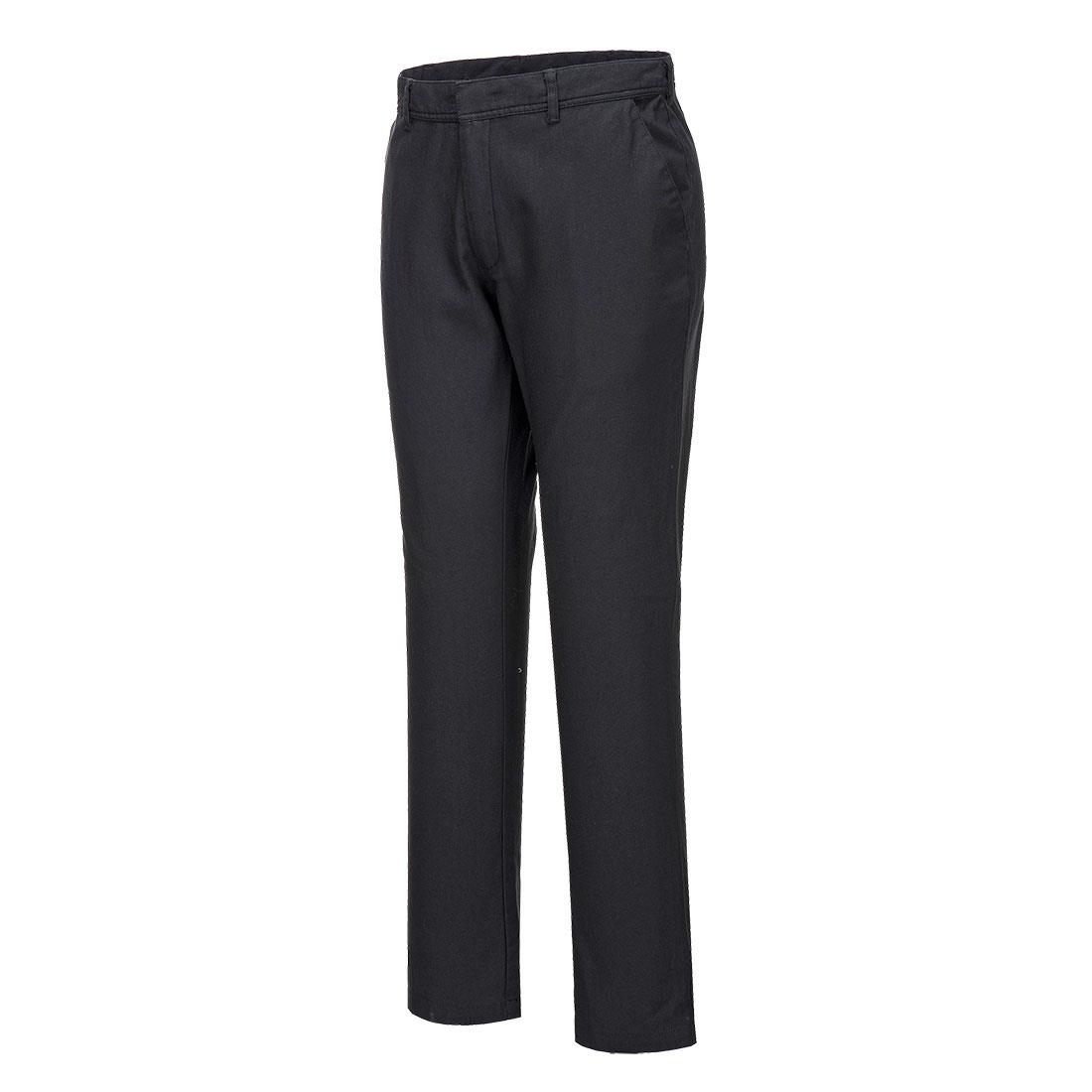 PORTWEST S232 ELASTYCZNE SPODNIE ROBOCZE CHINO SLIM; CZARNY