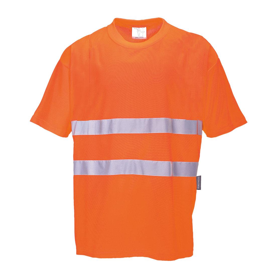 PORTWEST S172 T-SHIRT COTTON COMFORT ; POMARAŃCZOWY