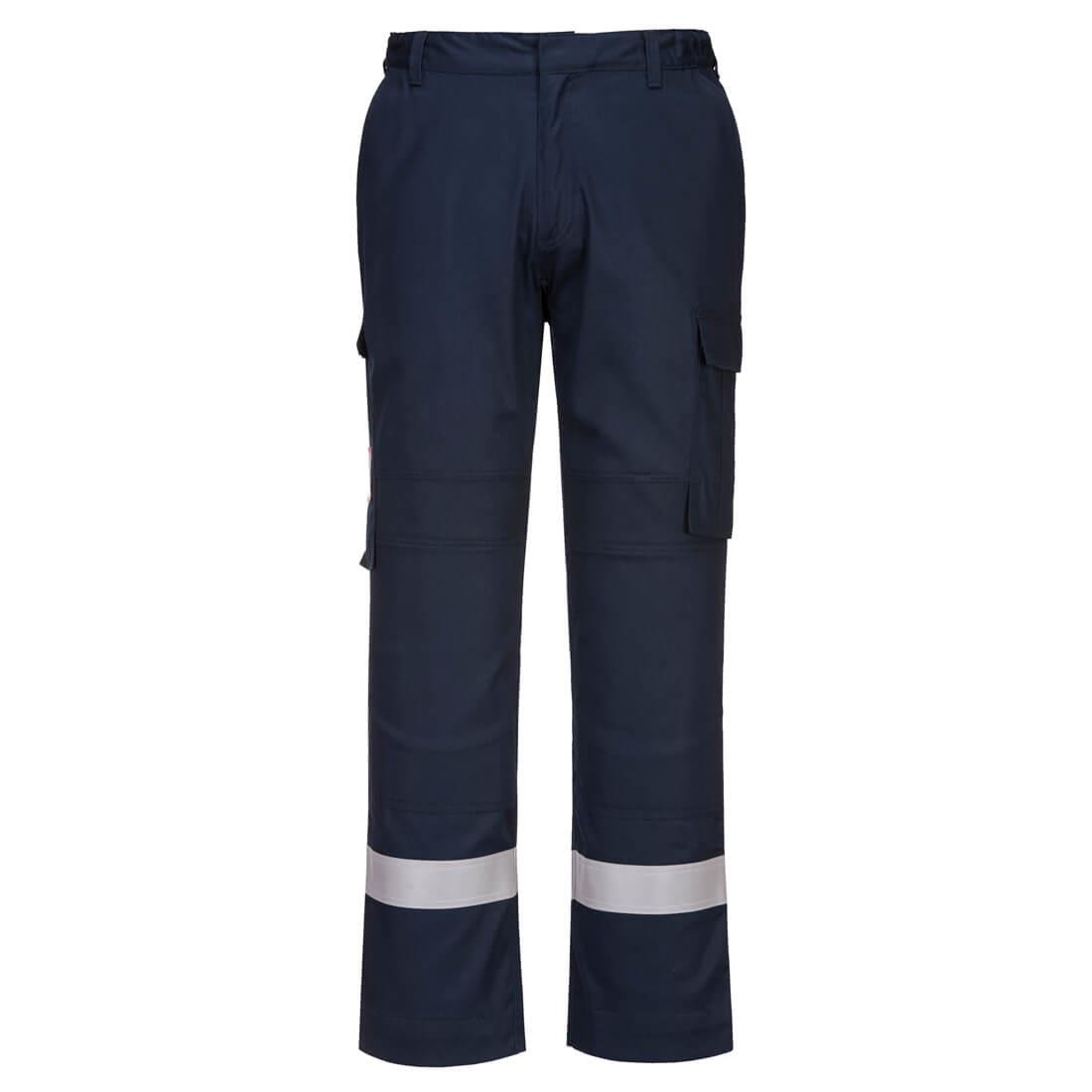 PORTWEST FR401 LEKKIE SPODNIE TRUDNOPALNE Z PANELAMI STRETCH; GRANATOWY