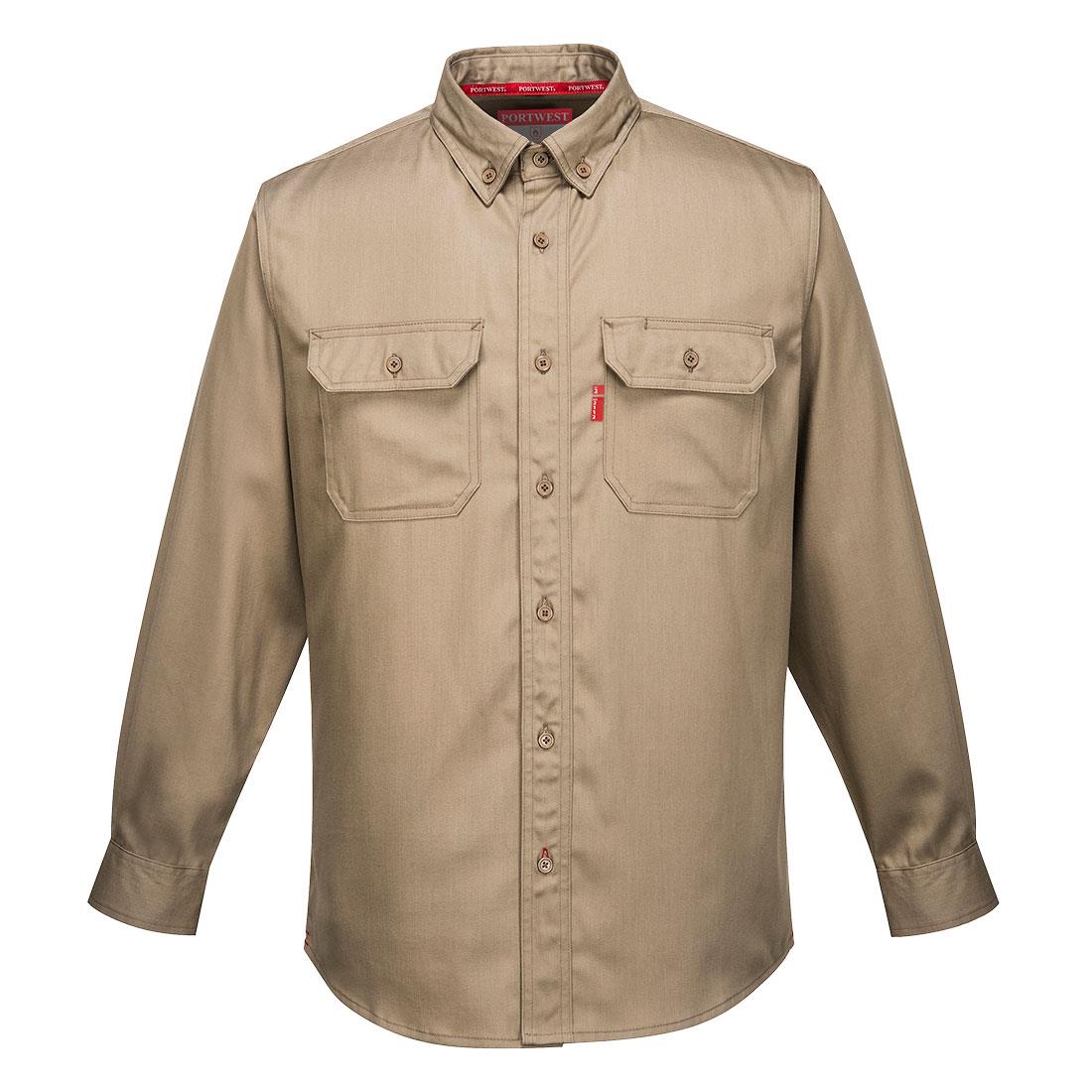 PORTWEST FR89 KOSZULA TRUDNOPALNA BIZFLAME 88/12; KHAKI