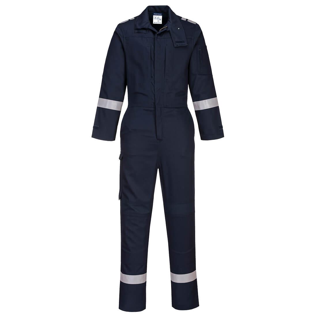 PORTWEST FR501 KOMBINEZON BIZFLAME PLUS STRETCH Z PANELAMI ; GRANATOWY