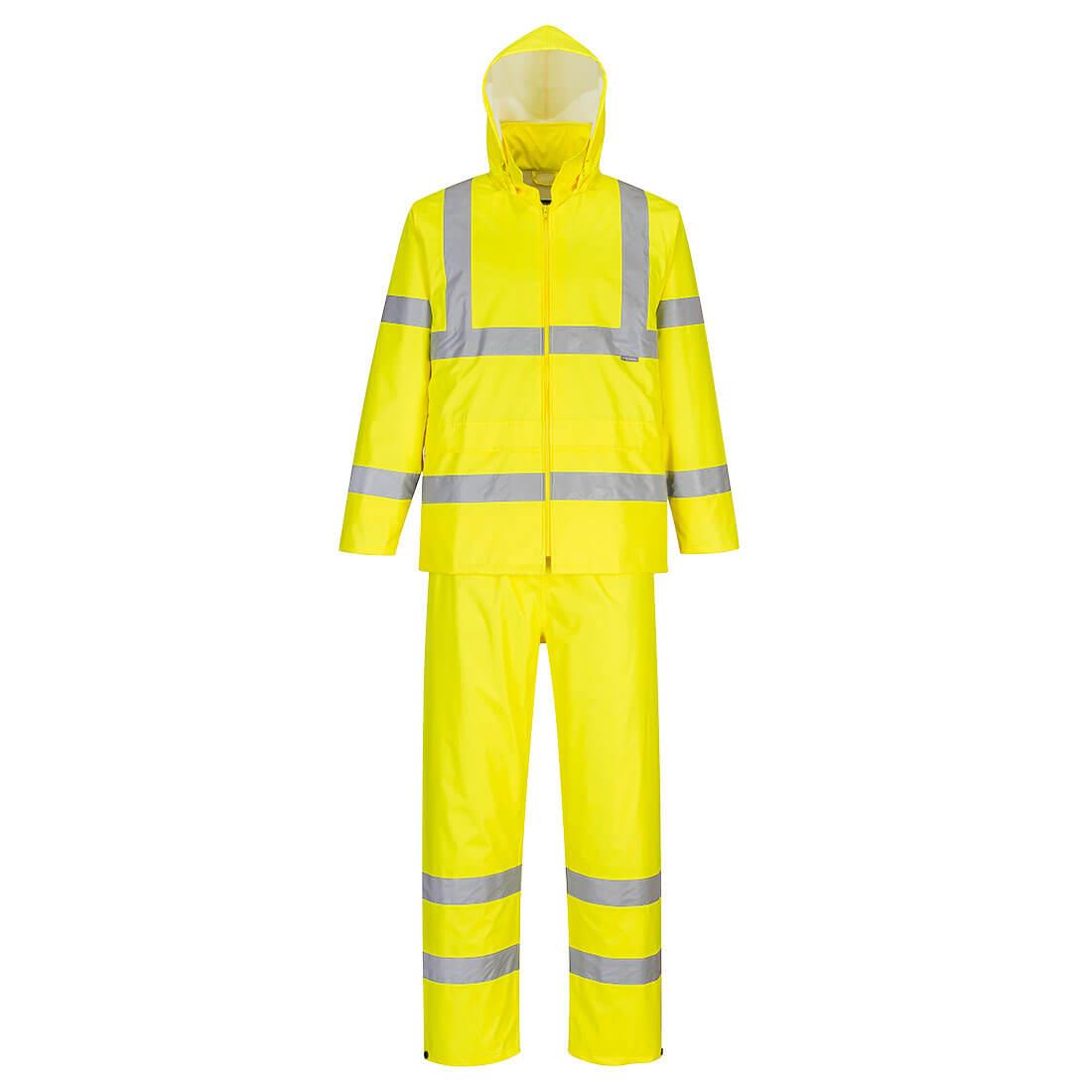 PORTWEST H448 PRZECIWDESZCZOWY KOMPLET OSTRZEGAWCZY ; ŻÓŁTY