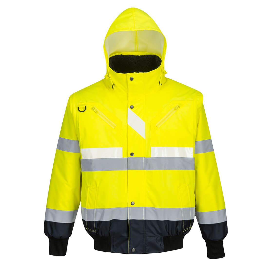 PORTWEST G465 KURTKA KONTRASTOWA GLOWTEX 3 W 1 ; ŻÓŁTY/GRANATOWY