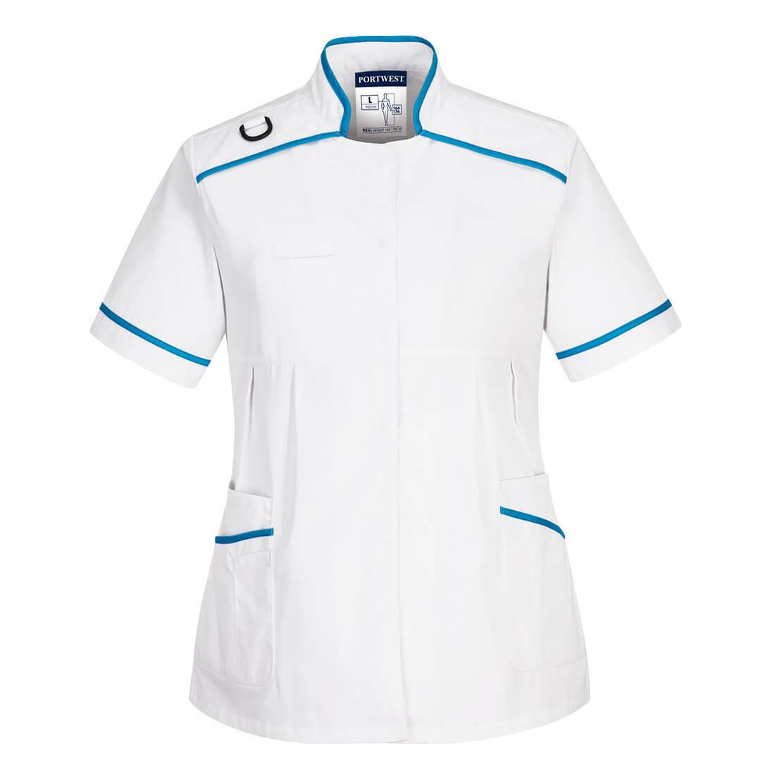 PORTWEST LW22 MEDYCZNA TUNIKA CIĄŻOWA; BIAŁY/AQUA