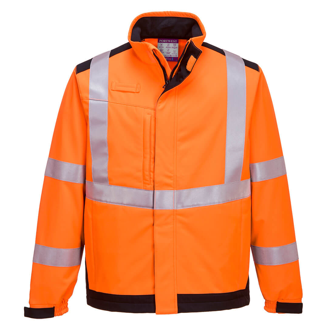 PORTWEST MV72 SOFTSHELL MODAFLAME MULTI NORM ARC; POMARAŃCZOWY/GRANATOWY