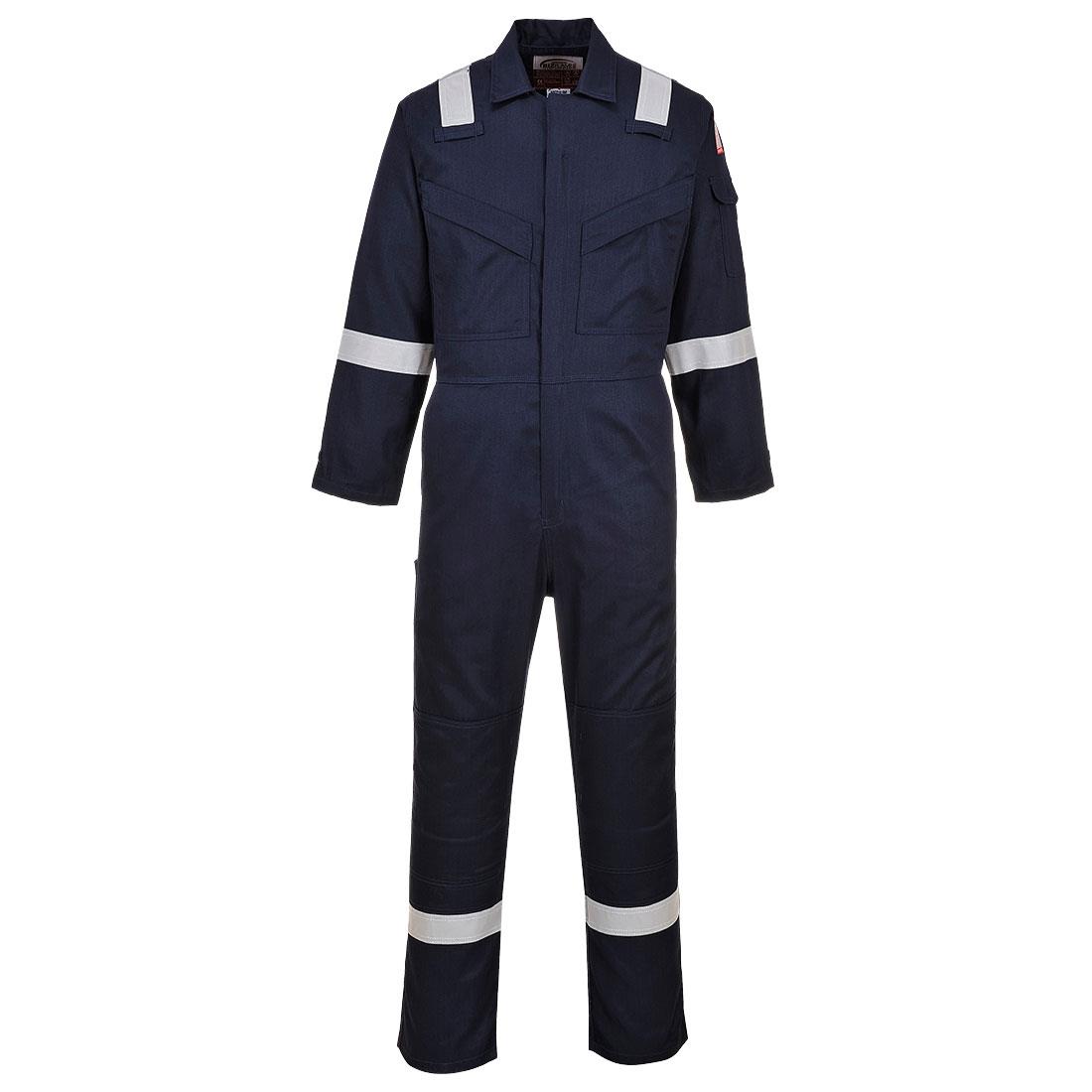 PORTWEST FR28 LEKKI KOMBINEZON TRUDNOPALNY I ANTYSTATYCZNY 280G; GRANATOWY