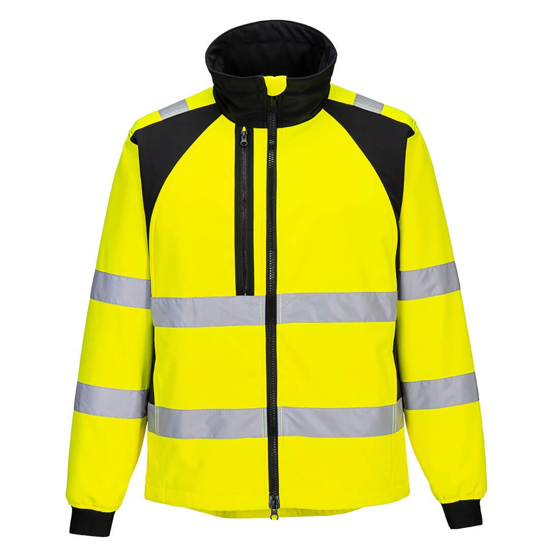 PORTWEST CD875 KURTKA OSTRZEGAWCZA SOFTSHELL WX2 ECO (2L); ŻÓŁTY/CZARNY