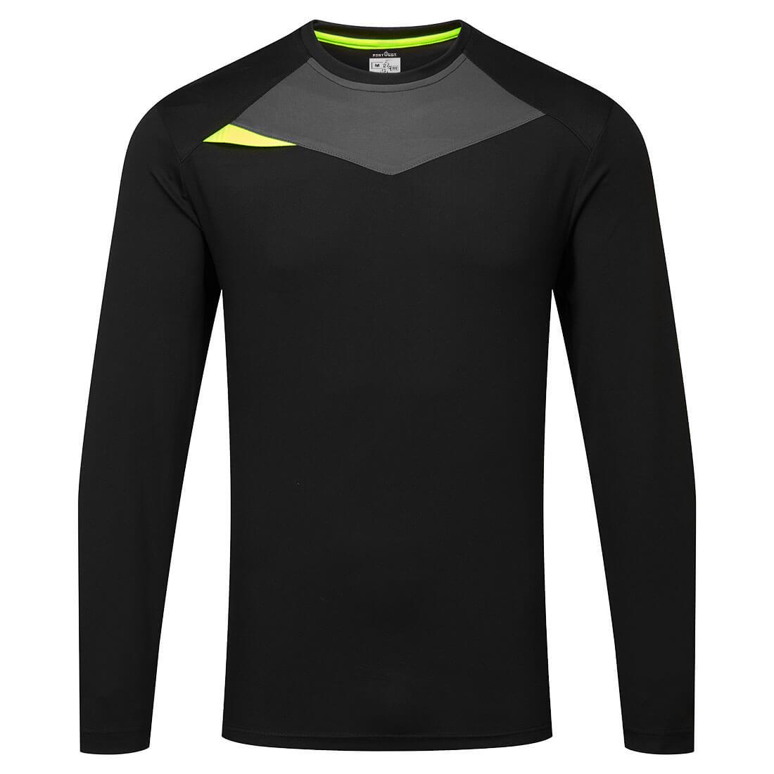 PORTWEST DX415 T-SHIRT Z DŁUGIMI RĘKAWAMI DX4; CZARNY