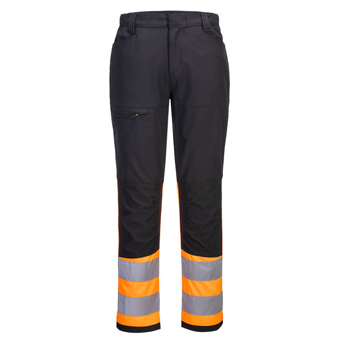PORTWEST CD888 SPODNIE SERWISOWE WX2 ECO HI-VIS KLASY 1; POMARAŃCZOWY/CZARNY