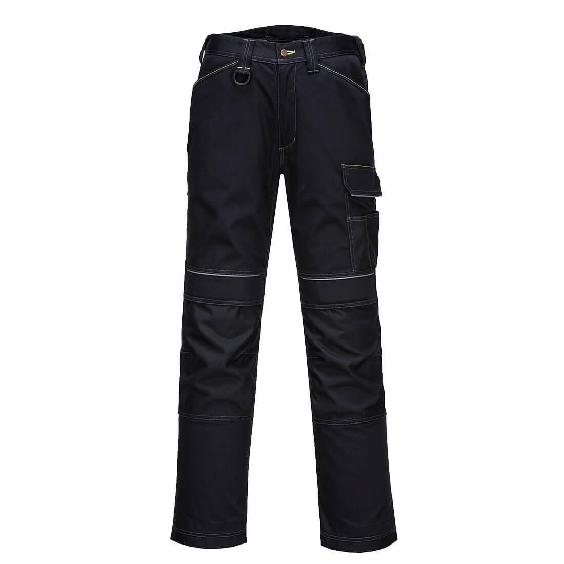PORTWEST PW304 LEKKIE SPODNIE ZE STRETCHEM PW3; CZARNY