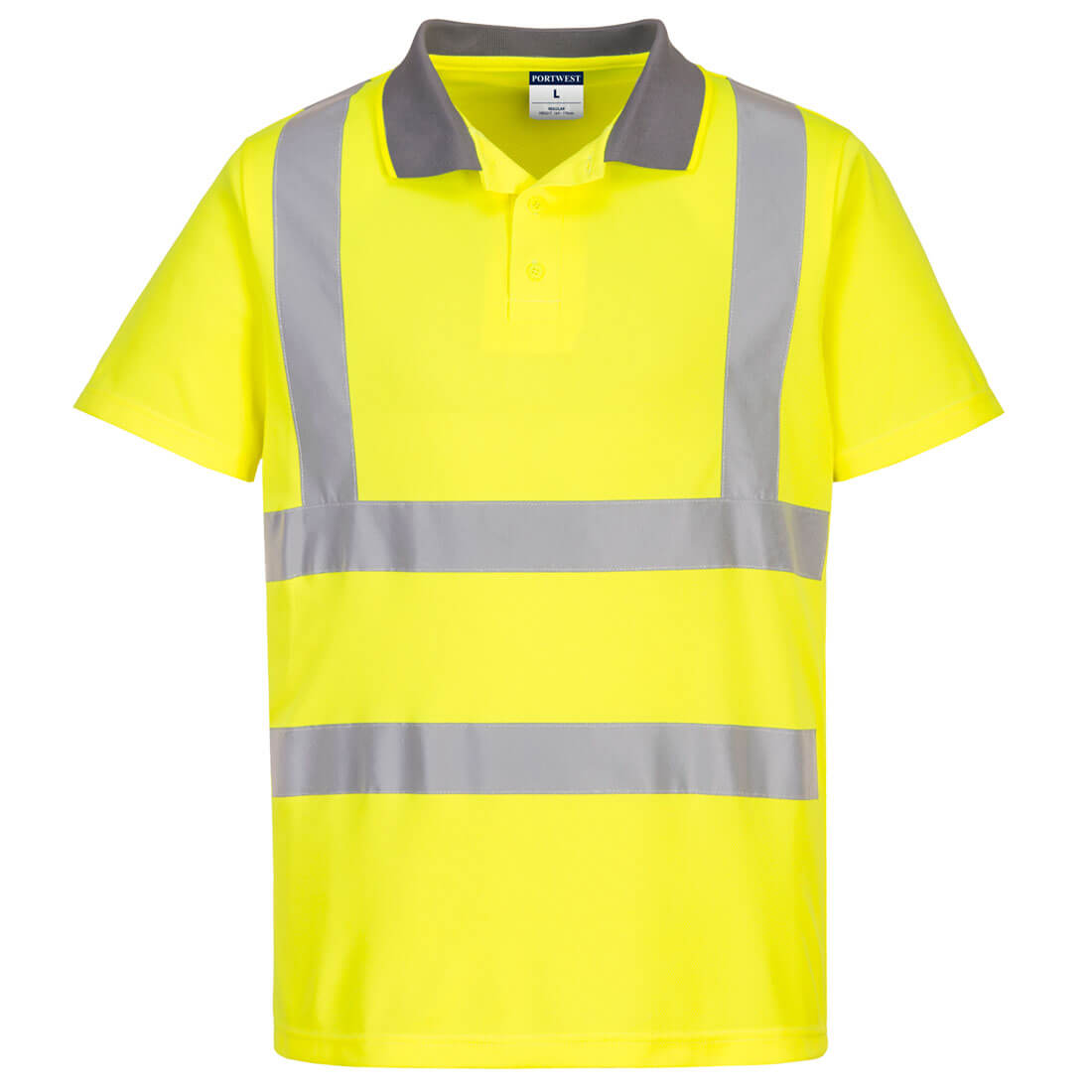 PORTWEST EC10 KOSZULKA OSTRZEGAWCZA POLO ECO Z KRÓTKIM RĘKAWEM (6 SZTUK) ; ŻÓŁTY
