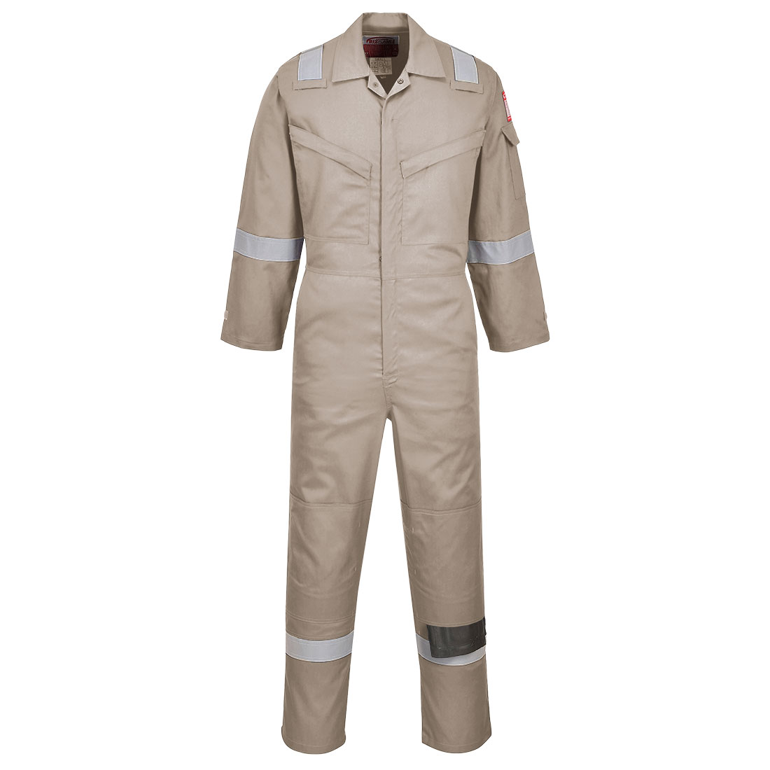 PORTWEST FR21 SUPER LEKKI, ANTYELEKTROSTATYCZNY KOMBINEZON 210G; KHAKI