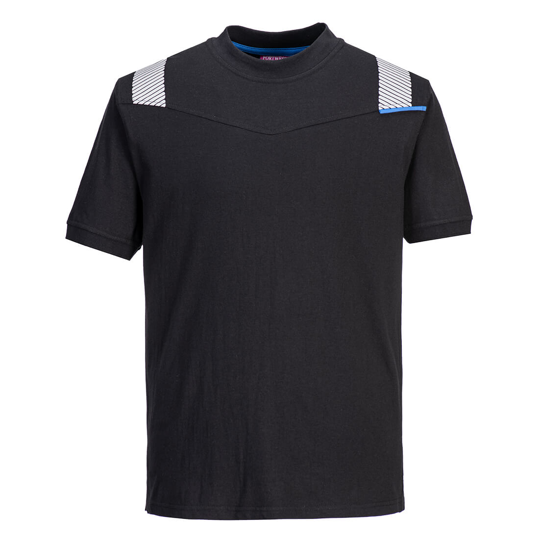 PORTWEST FR712 T-SHIRT TRUDNOPALNY I ANTYSTATYCZNY WX3; CZARNY