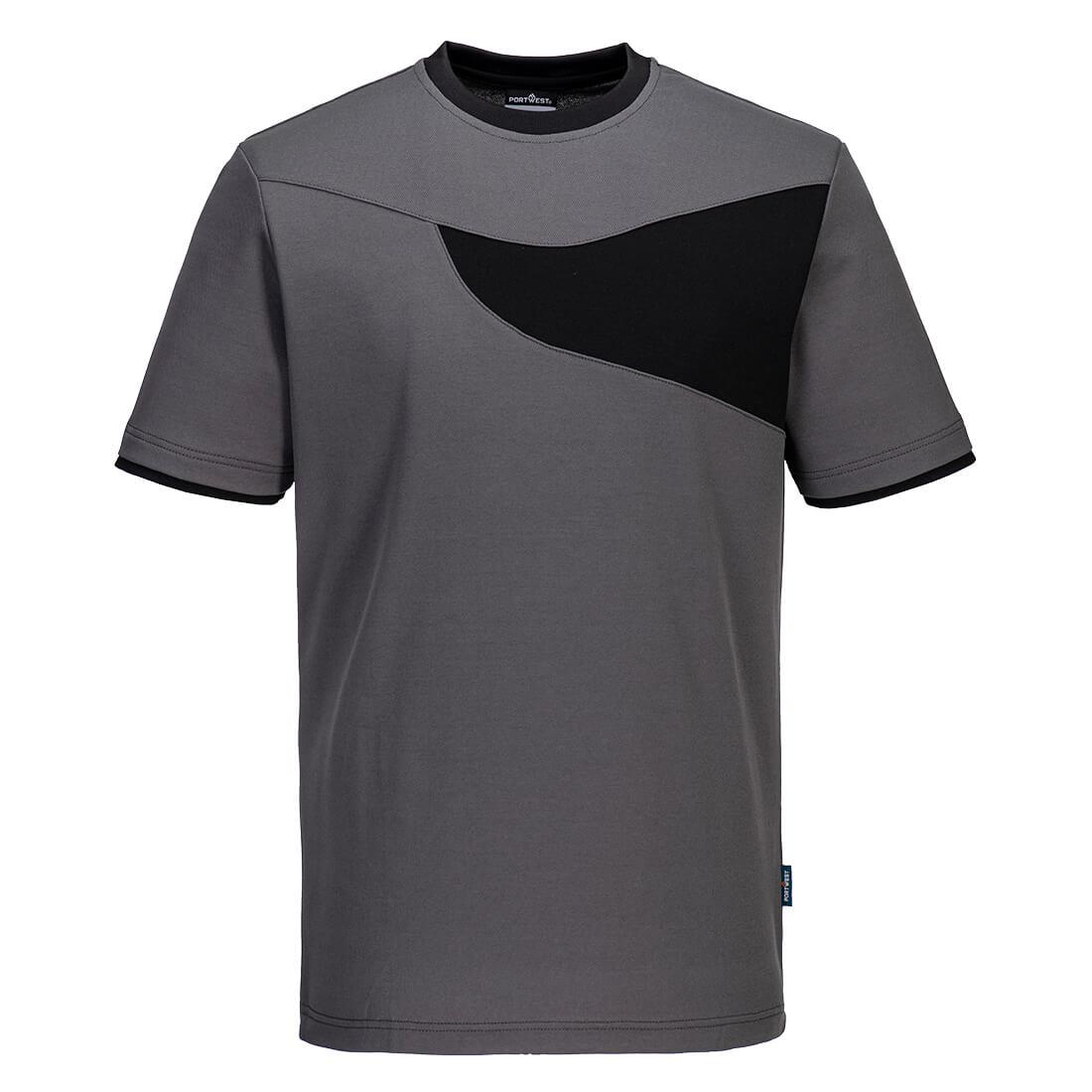 PORTWEST PW211 T-SHIRT PW2; ZOOM SZARY/CZARNY