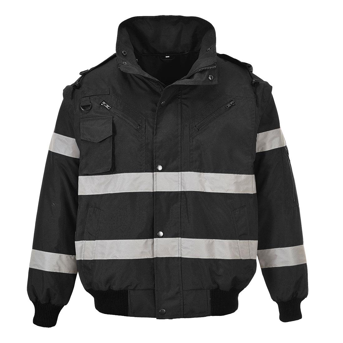 PORTWEST S435 KURTKA BOMBER IONA 4 W 1; CZARNY