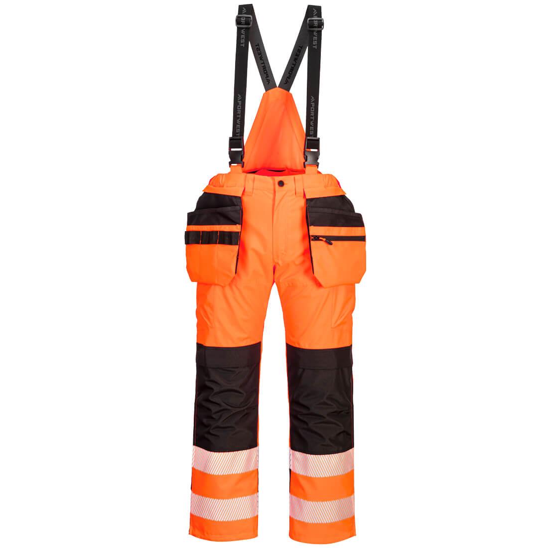 PORTWEST PW356 OGRODNICZKI OSTRZEGAWCZE PW3 HI-VIS RAIN; POMARAŃCZOWY/CZARNY