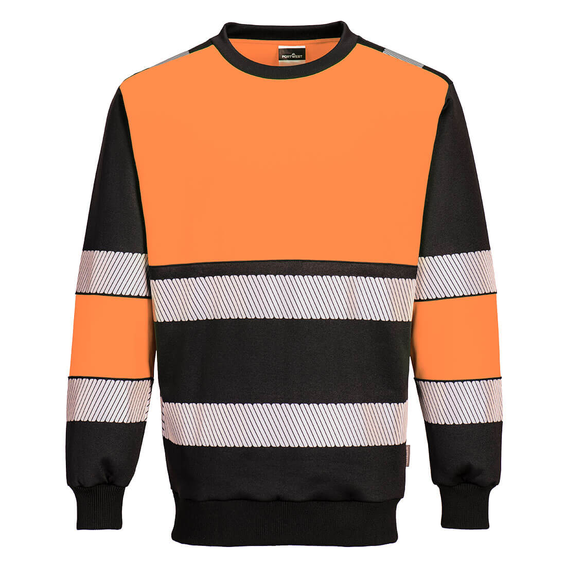 PORTWEST PW376 BLUZA OSTRZEGAWCZA PW3 - KLASA 1; POMARAŃCZOWY/CZARNY
