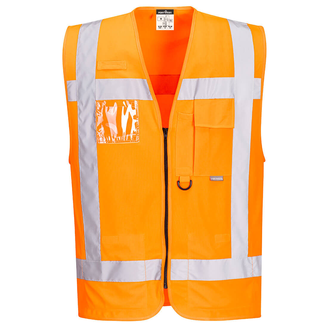 PORTWEST R476 KAMIZELKA OSTRZEGAWCZA RWS ; POMARAŃCZOWY