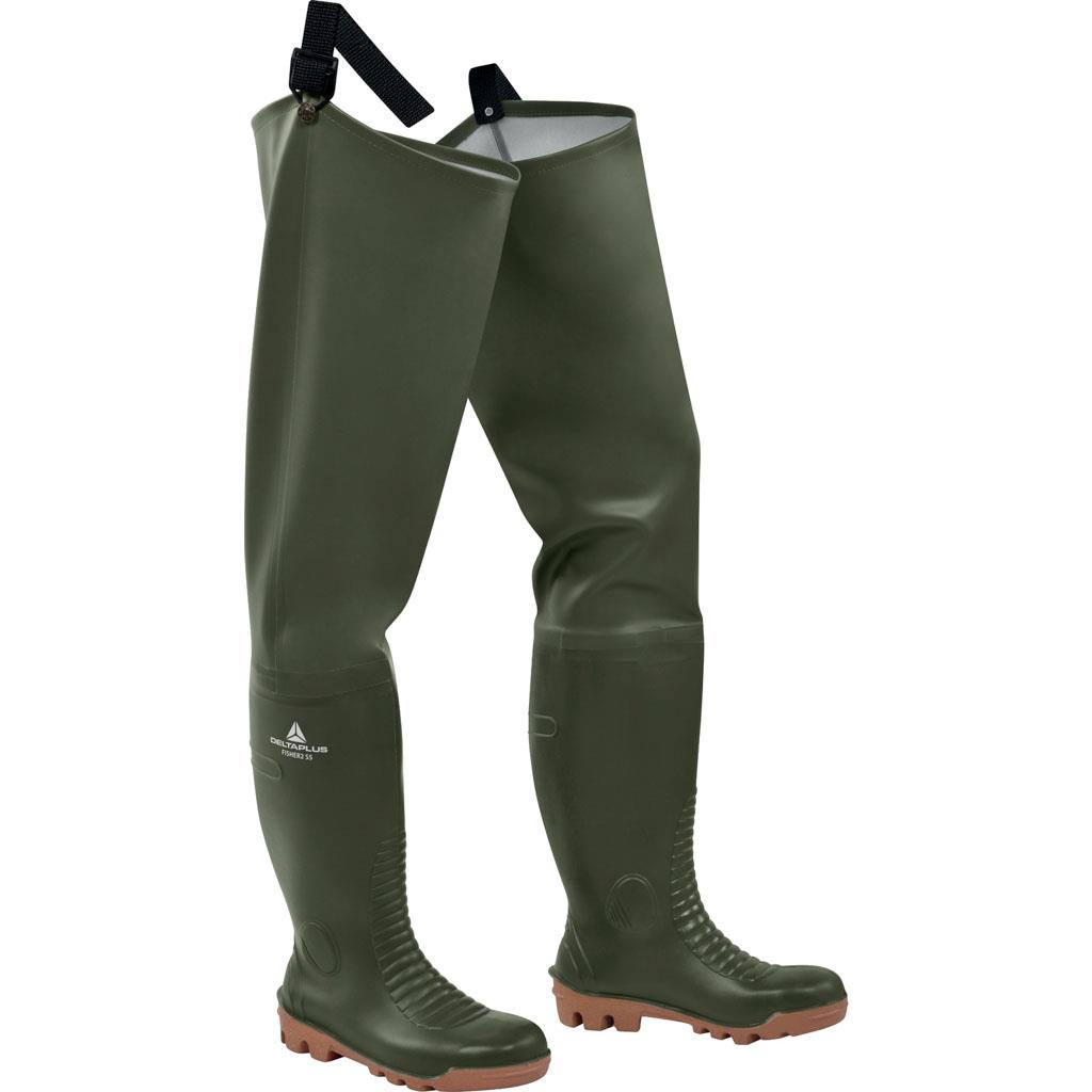 DELTA PLUS FISHER2 S5 SRA OBUWIE BEZPIECZNE WYSOKIE Z PVC; KHAKI-BEŻOWY