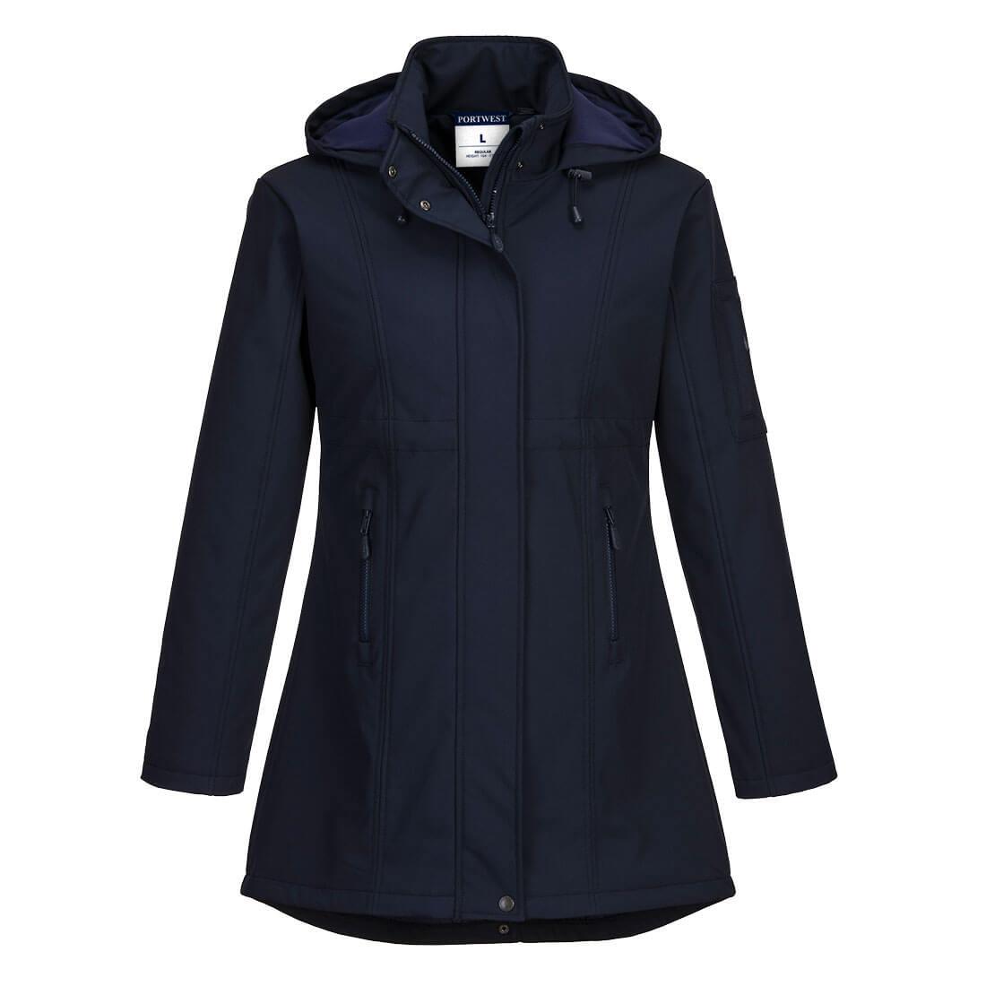 PORTWEST TK42 KURTKA SOFTSHELL CARLA (3L); GRANATOWY