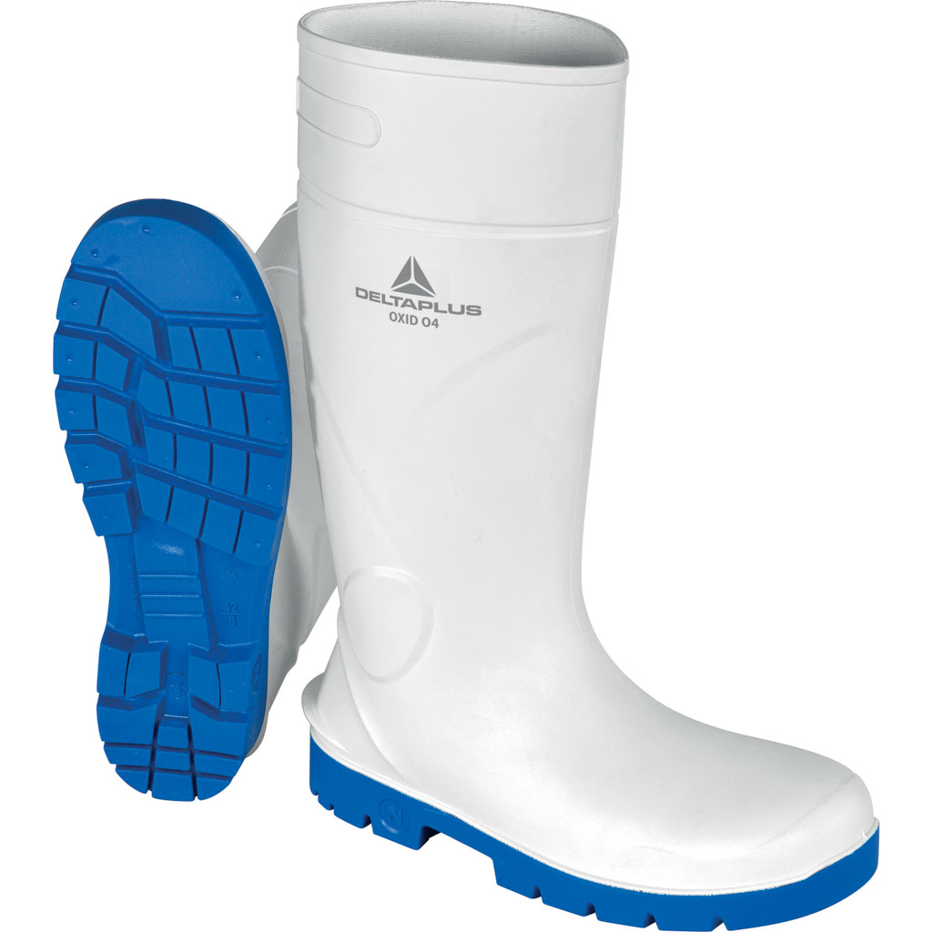 DELTA PLUS OXID O4 CI SRC OBUWIE ROBOCZE WYSOKIE Z PVC; BIAŁO-NIEBIESKI