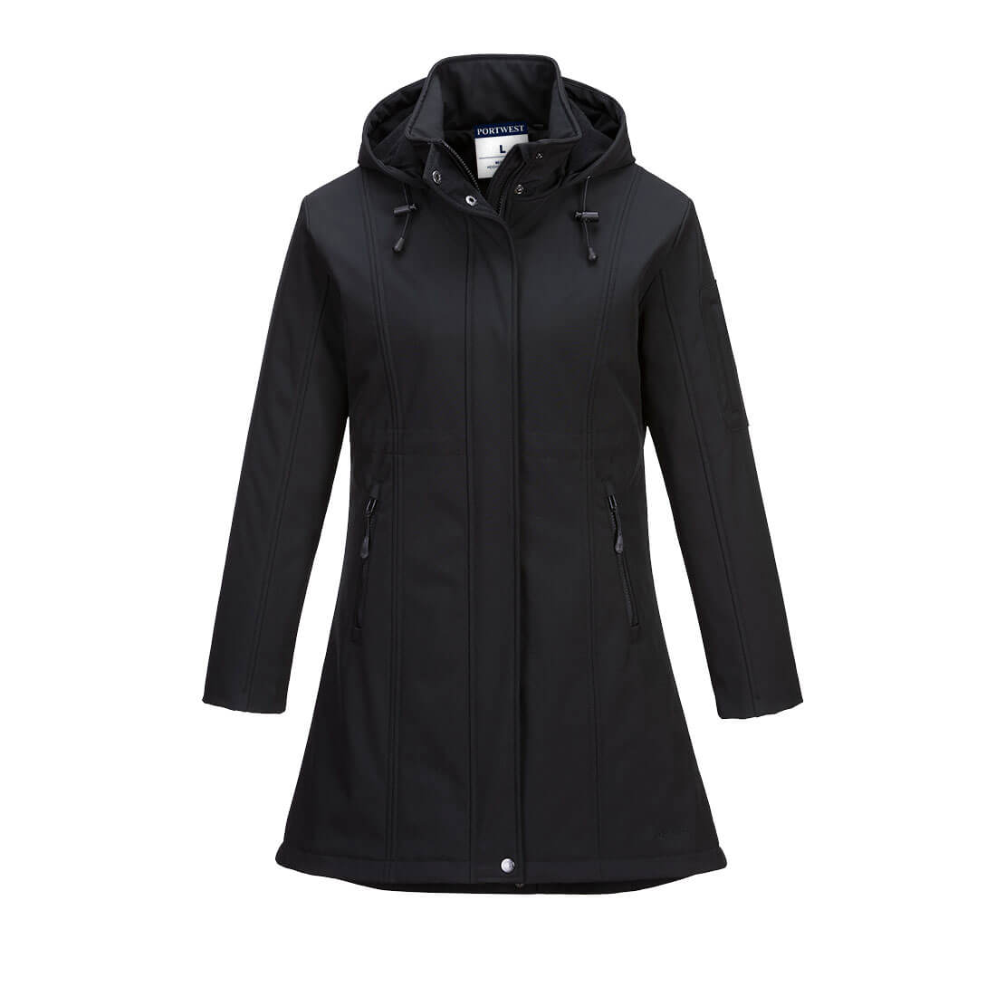 PORTWEST TK42 KURTKA SOFTSHELL CARLA (3L); CZARNY