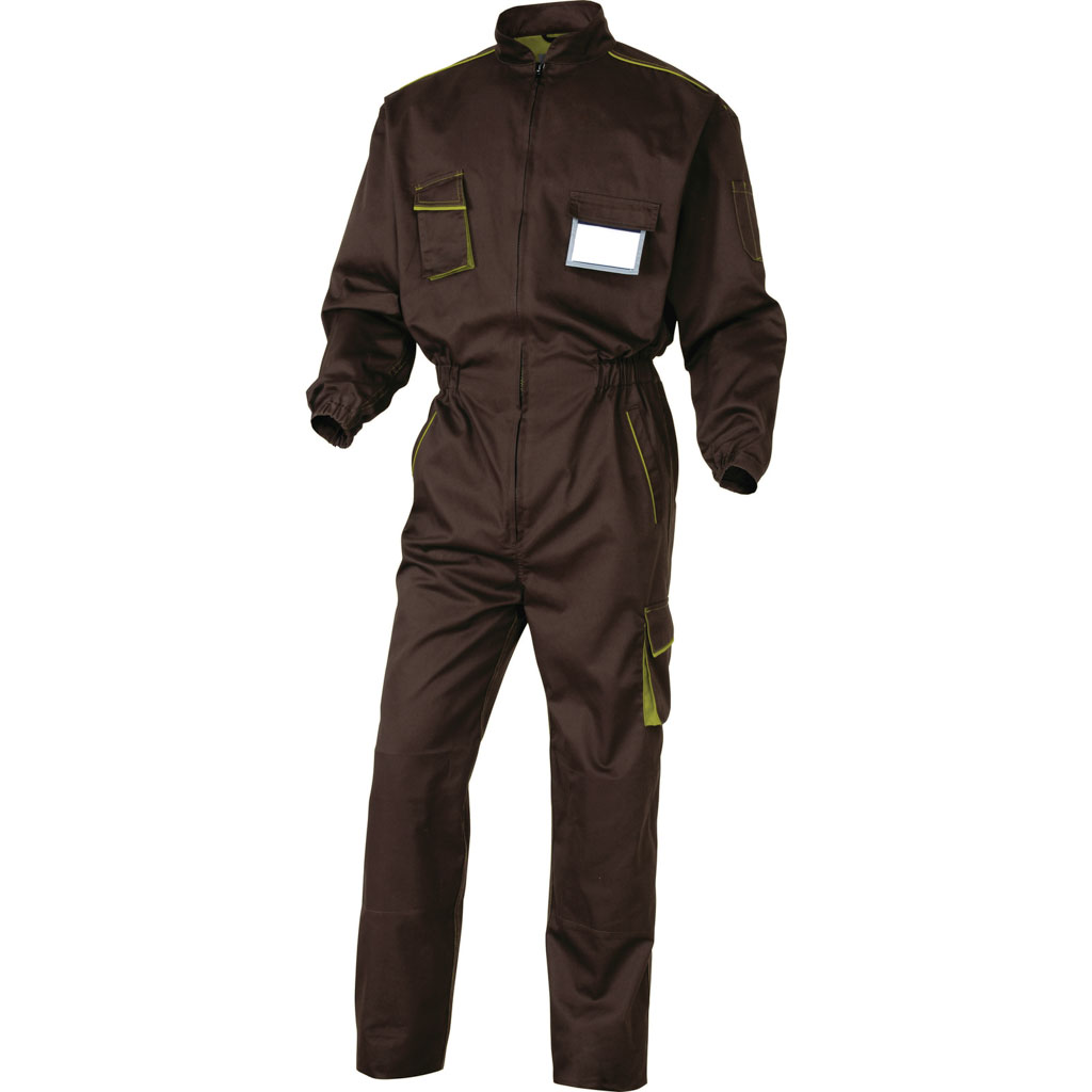 DELTA PLUS M6COM KOMBINEZON PANOSTYLE ZAPINANY NA 1 ZAMEK, Z POLIESTRU (65%) I BAWEŁNY (35%), 235 g/m2; BRĄZOWO-ZIELONY