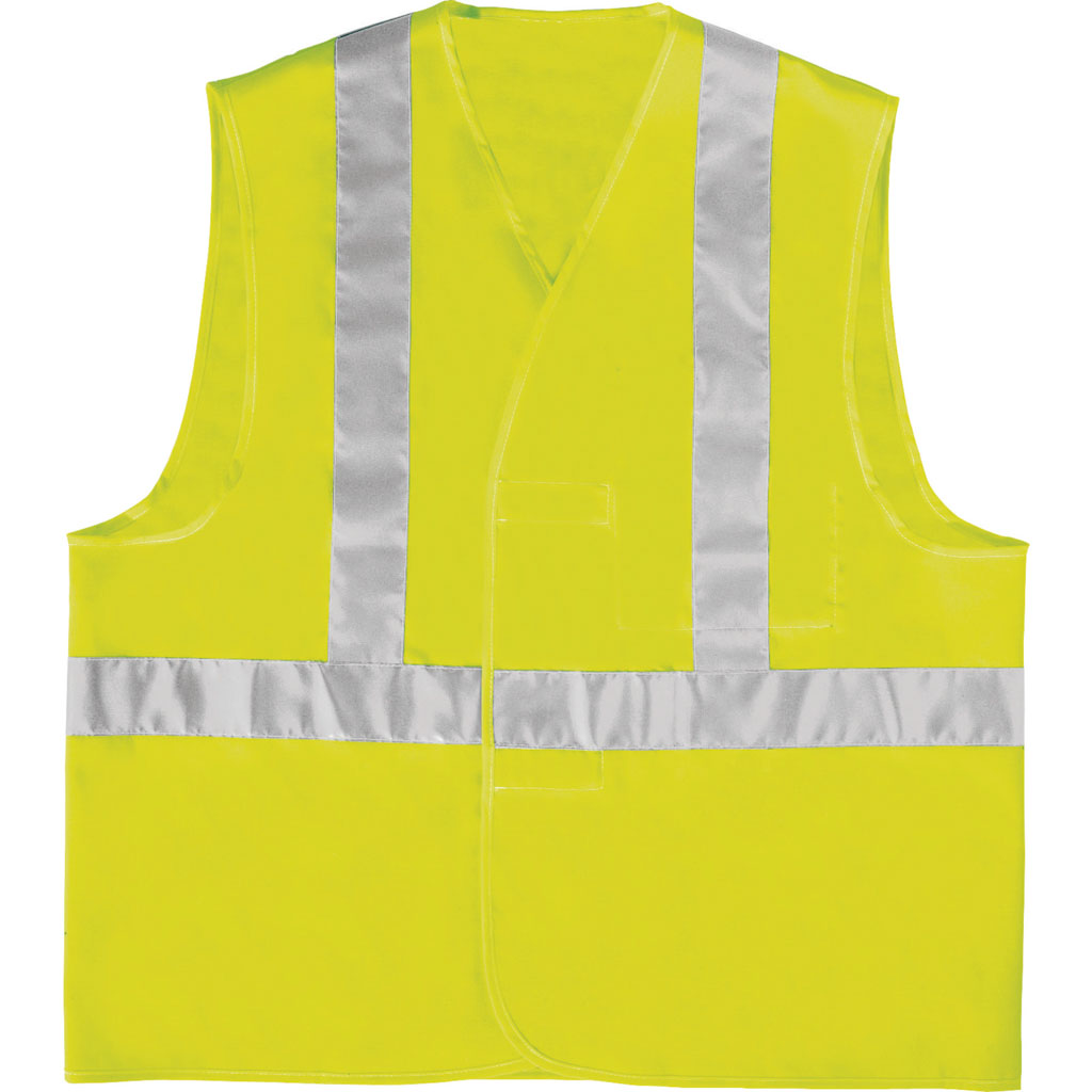 DELTA PLUS GILP4 KAMIZELKA OSTRZEGAWCZA Z POLIESTRU Z DWOMA PASAMI, MONTAŻ SZELKOWY, KL. 2; ŻÓŁTY FLUO