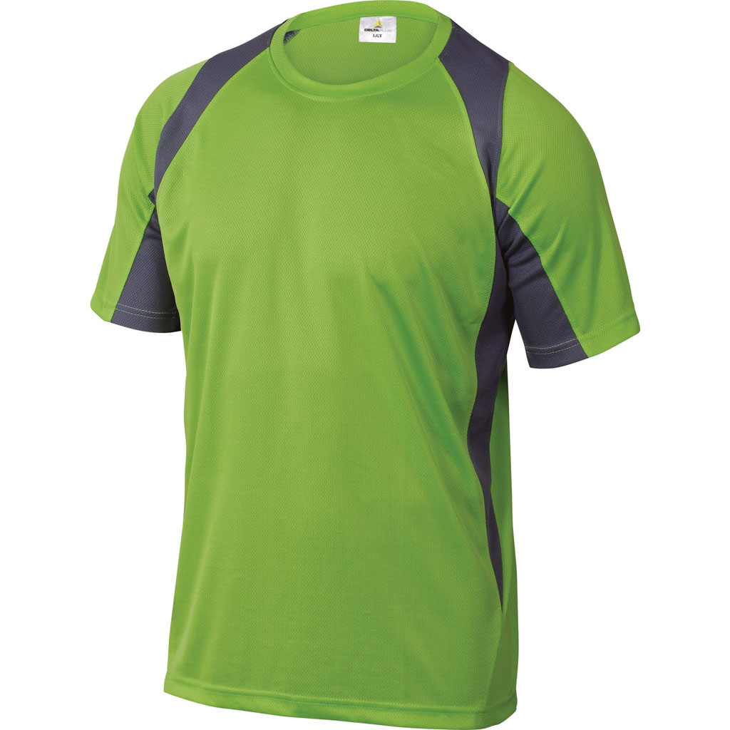 DELTA PLUS BALI T-SHIRT DWUKOLOROWY Z POLIESTRU (100%), 160 g/m2, SZYBKOSCHNĄCY; ?ZIELONO-SZARY