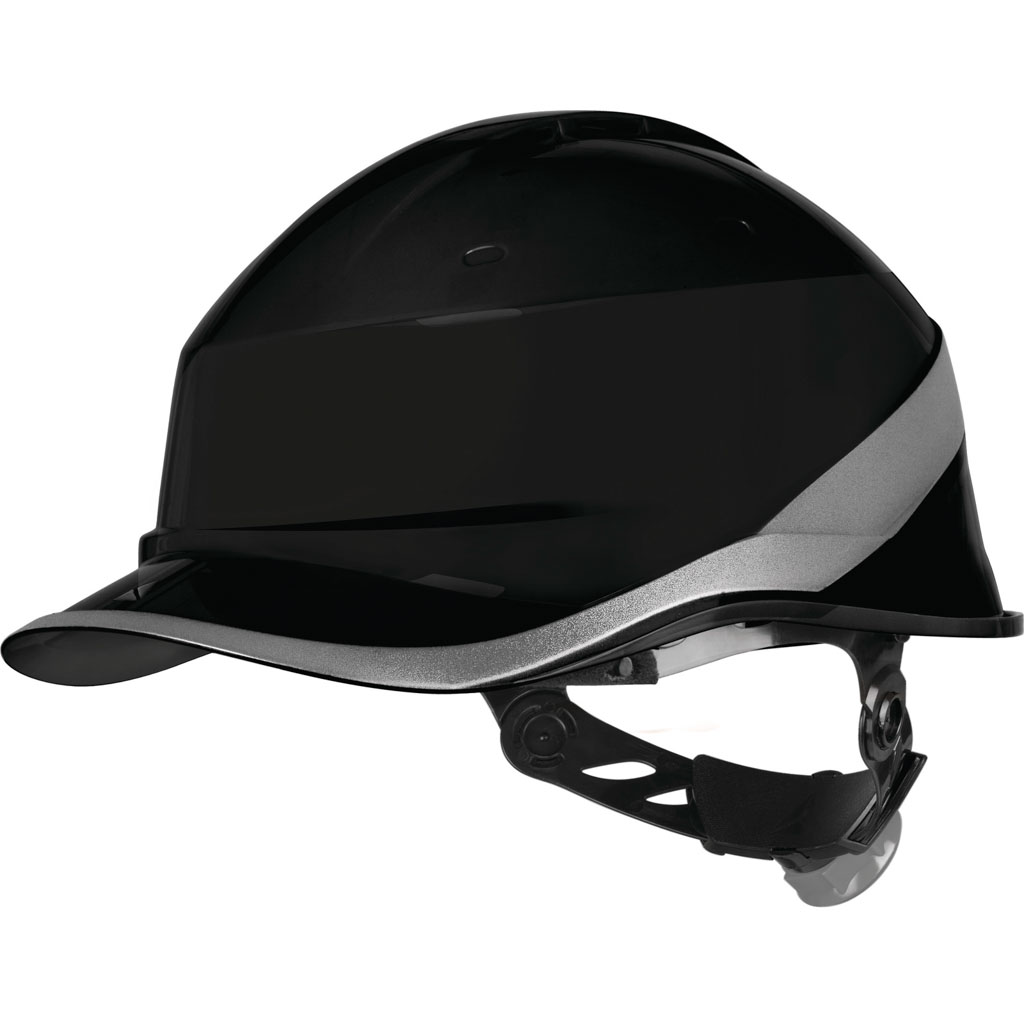 DELTA PLUS DIAMOND VI WIND HEŁM OCHRONNY O KSZTAŁCIE CZAPECZKI BASEBALL, WENTYLOWANY, Z REGULACJĄ ROTOR®, +50°C/-30°C*, MM*, LD*; CZARNY
