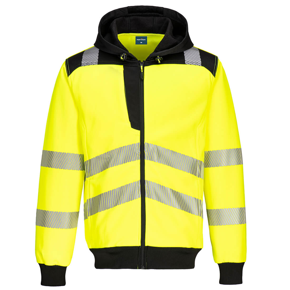 PORTWEST PW327 BLUZA OSTRZEGAWCZA PW3 Z KAPTUREM ; ŻÓŁTY/CZARNY
