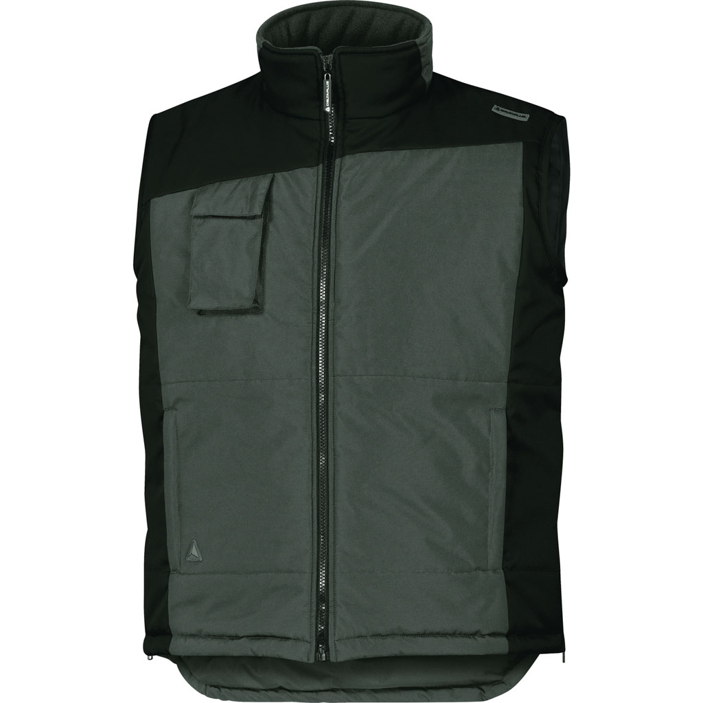 Delta Plus Kamizelka z poliestru Pongee powlekanego Pvc kolor szary rozmiar M FiDJ2GRTM FiDJ2GRTM