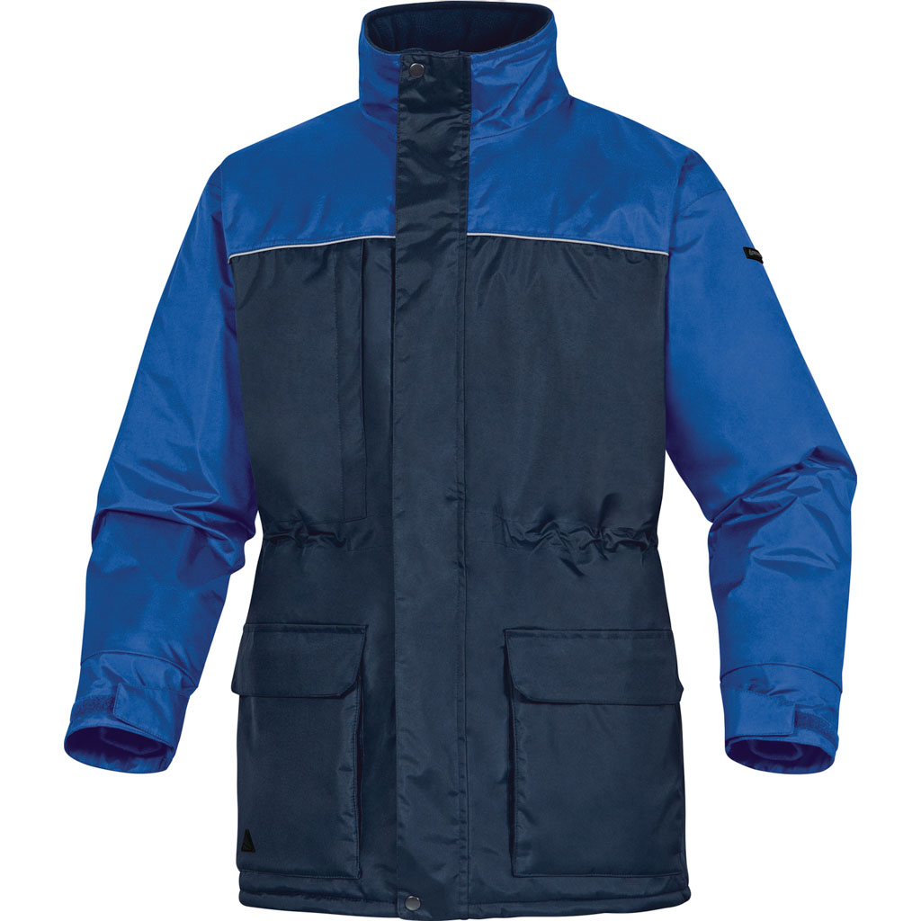 DELTA PLUS HELSINKI2 KURTKA Z POLIESTRU PONGEE POWLEKANEGO PVC, OCHRONA PRZED NISKIMI TEMPERATURAMI; GRANATOWO-NIEBIESKI