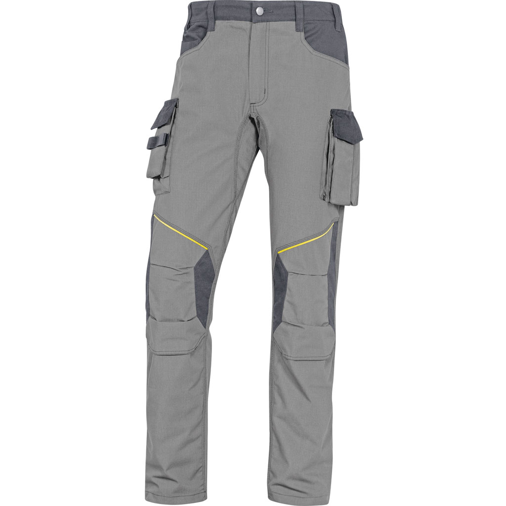 DELTA PLUS MCPA2 SPODNIE MACH 2 CORPORATE Z POLIESTRU (65%) I BAWEŁNY (35%), 260 g/m2, RIPSTOP; JASNOSZARY-CIEMNOSZARY