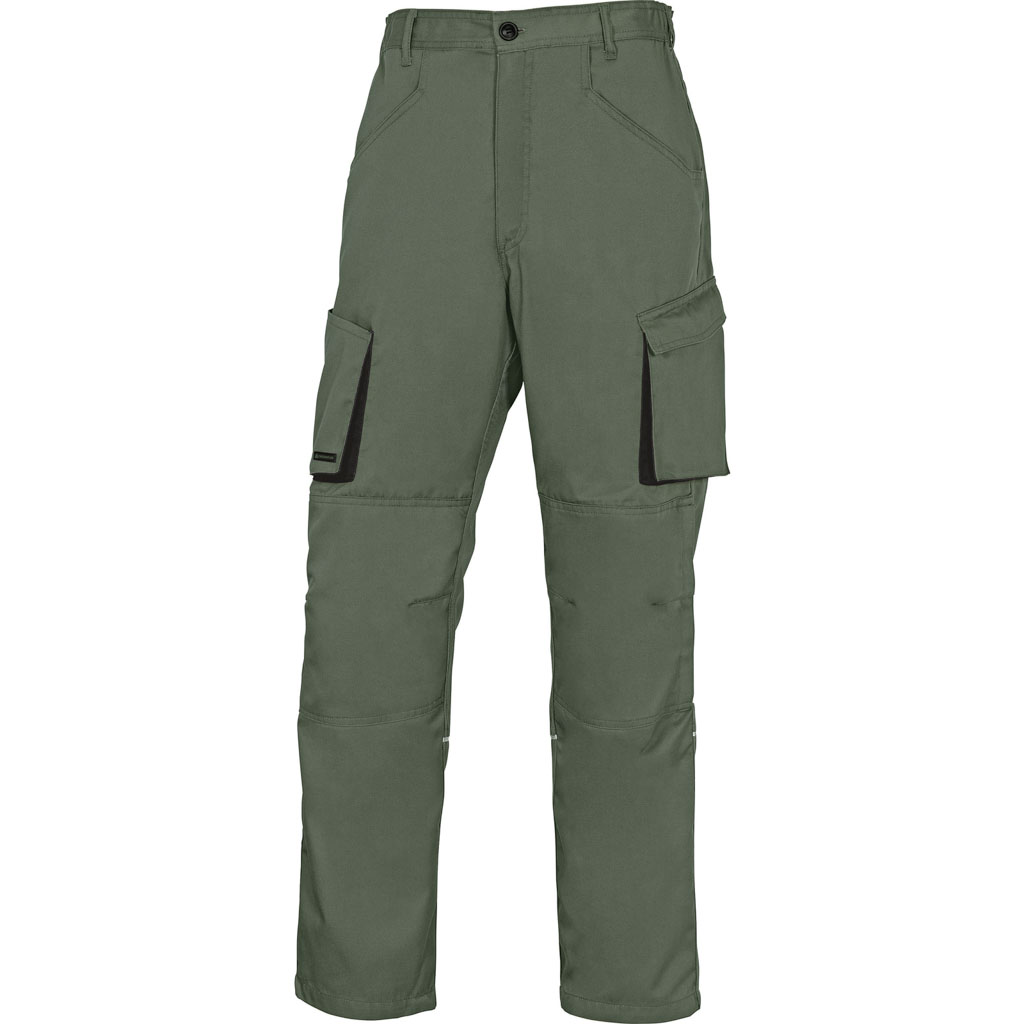 DELTA PLUS M2PA2 SPODNIE MACH 2 Z POLIESTRU (65%) I BAWEŁNY (35%), 245 g/m2; ZIELONO-CZARNY