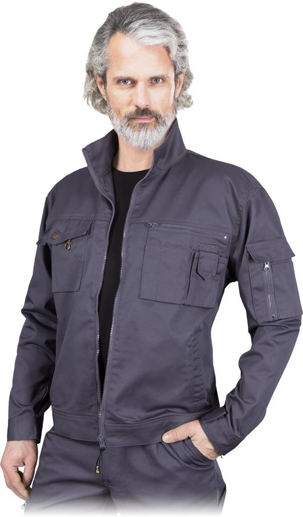 BLUZA OCHRONNA LHOLLMAN LH-WILSTER; SZARY/STALOWY (XL)