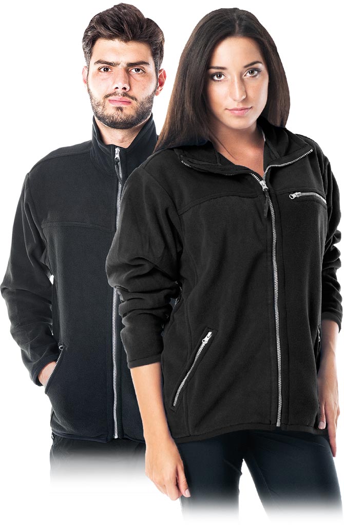 BLUZA Z POLARU OCHRONNA REIS POLAR-HONEY; CZARNY (6XL)