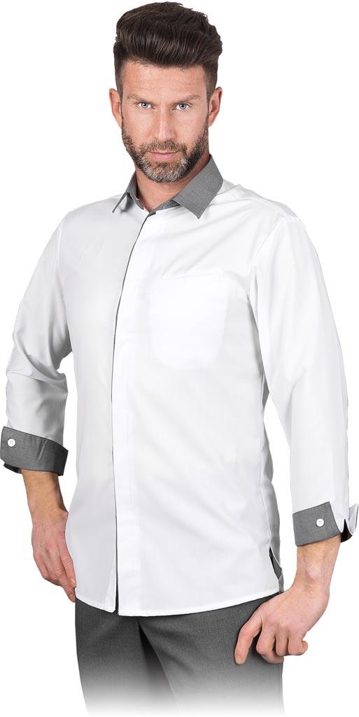 KOSZULA DO GASTRONOMII REIS SOLENO-M; BIAŁO-SZARY (XL)