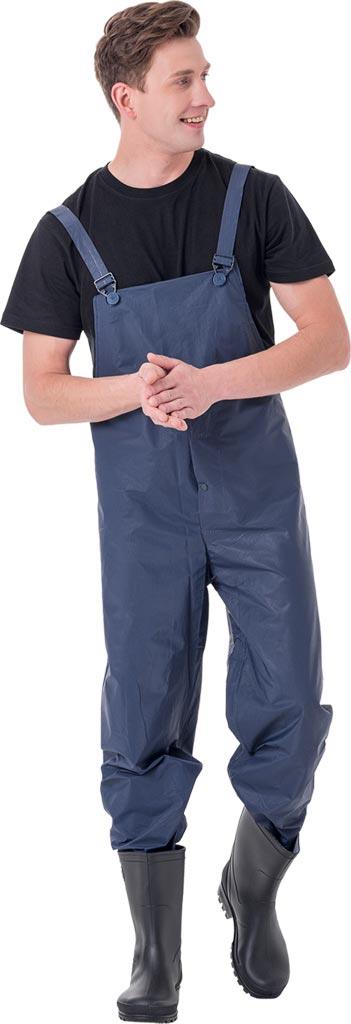 SPODNIE OCHRONNE OGRODNICZKI PRZECIWDESZ REIS SPD; GRANATOWY (XXXL)
